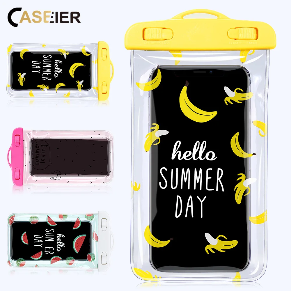 

CASEIER Waterproof Case pouch For iPhone 7 Waterproof Fruit Bag For Universal Mobile phone Photograph Under Water Protective Bag
