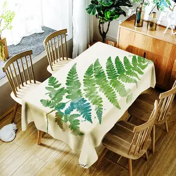 

Waterproof Table Cloth Rectangle Polyester Printed Tablecloth Rectangular Table Cloth Home Hotel Textile Home Kitchen Decoration