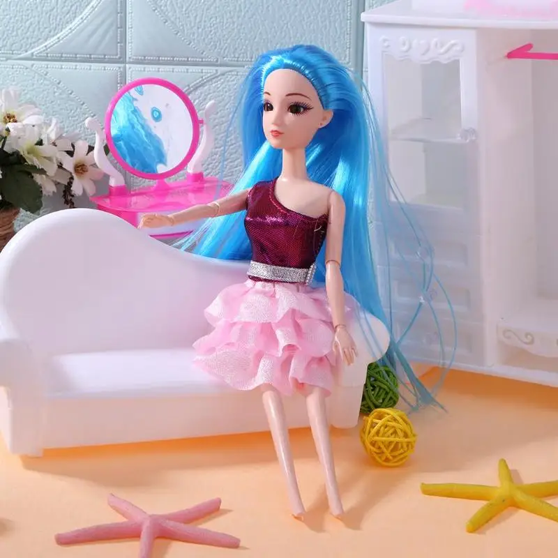 2019 1 шт. девочка кукольные головы длинные волосы 3D глаза Женская фигурка выпечка