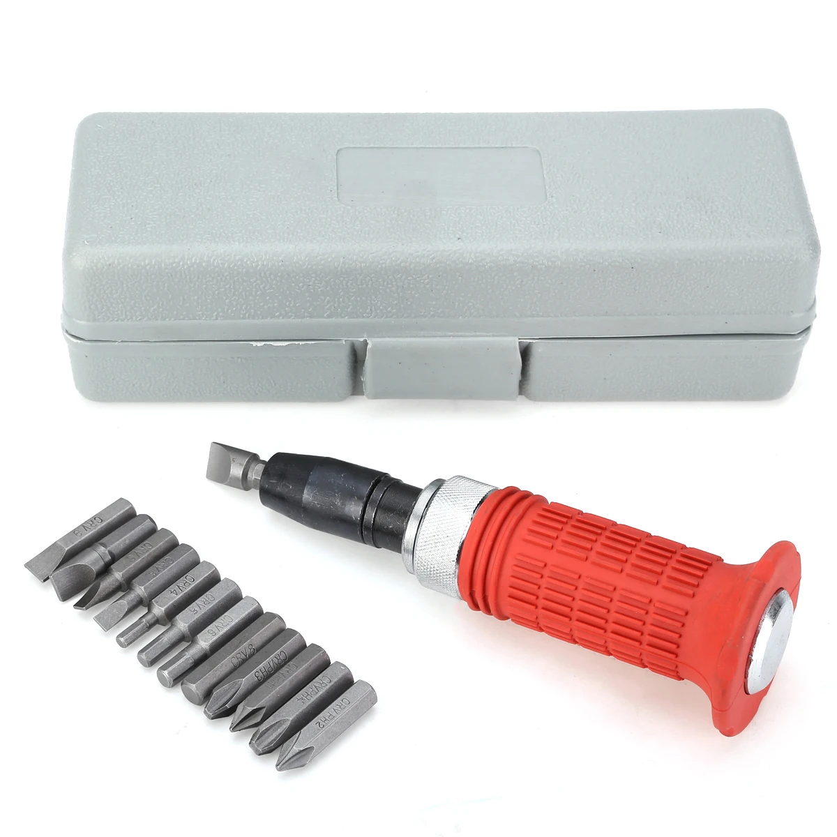 

Multipurpose Heavy Impact Screwdriver Set Driver 1/4inch Hammer Chisel Bits Tools Socket Kit with Case Hand Tools