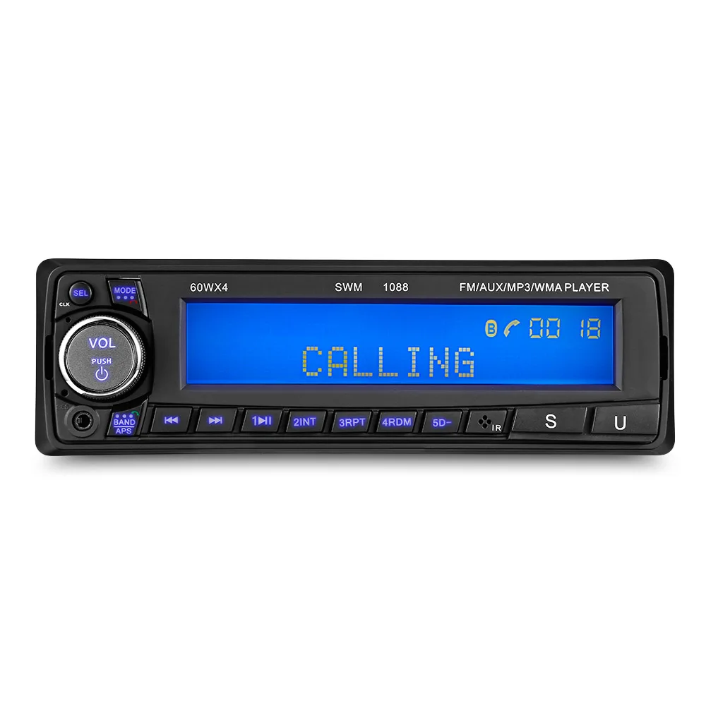 Bluetooth автомобильный аудио стерео 60WX4 Радио 12 В в с AUX входом fm радио TF слот для карт