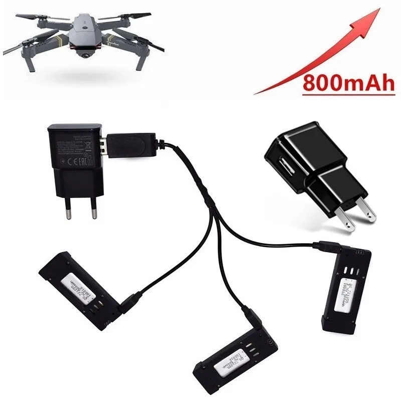 Новая (3 в 1 ) 800 мА/ч 3 7 V Батарея Зарядное устройство блоки для E58 JY019 S168 запасные