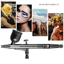 KKmoon Профессиональный Распылитель ручка гравитационный подающий комплект аэрографа двойного действия 0,3 мм 8cc триггер распылитель для художественного ремесла распыления краски