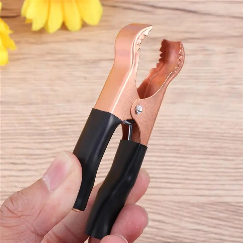 2 piezas de batería de coche Clips conectados Clip de la batería dientes batería Clipper cargador de accesorios para saltar a circuito de Cable vehículo 2 piezas de batería de coche Clips conectados Clip de la batería dientes batería Clipper cargador de accesorios para saltar a circuito de Cable vehículo