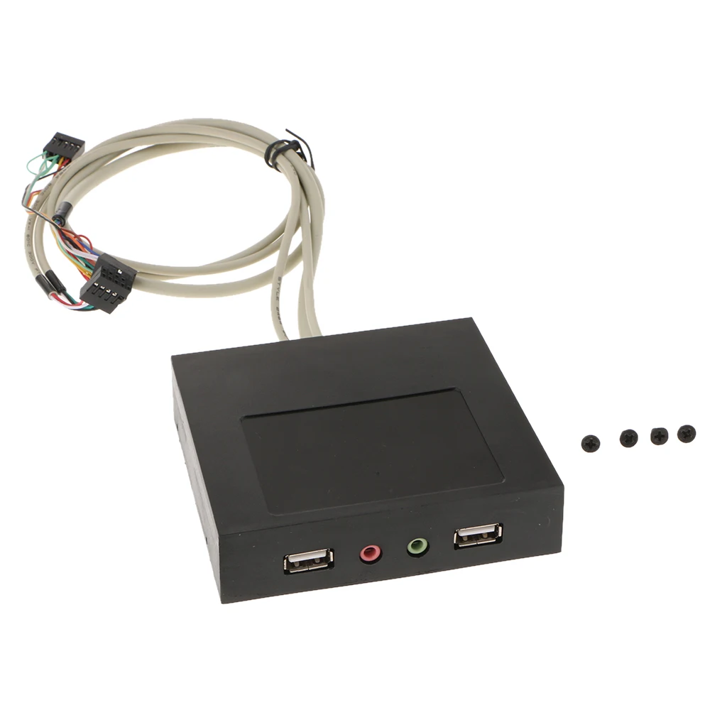 وحدة معالجة خارجية للحاسوب 2x USB المزدوج وصلات صوت قرص مرن الصوت اللوحة الأمامية محور