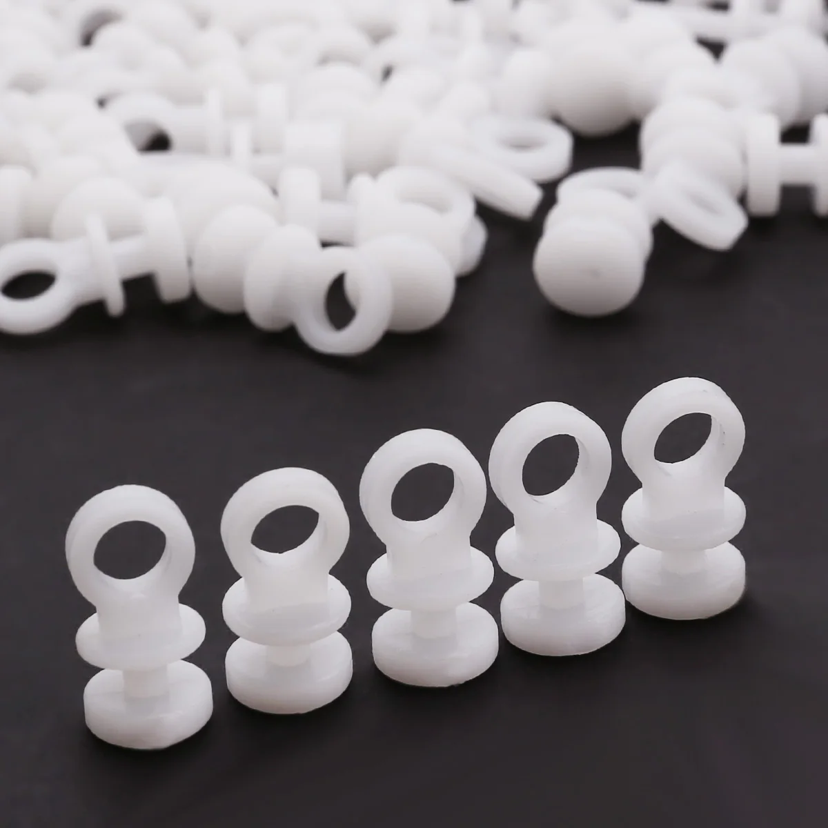 Plastic Sliding Curtain Track Hook Gliders In White 1 Piece