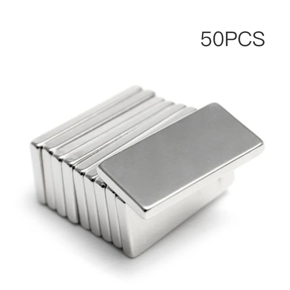 

N50 50Pcs Neodymium Block Magnet 20x10x2mm Super Strong Magnets