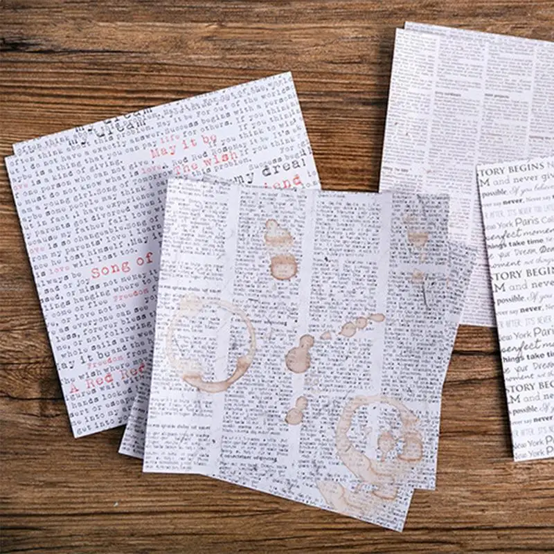 8 штук упак. винтажные наклейки записная книжка Скрапбукинг DIY стикер подарочная