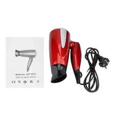 Профессиональный фен 1800 Вт Мощность горячий холодный воздух с насадкой Складная ручка портативный бытовой дорожные Фены для волос ЕС вилка