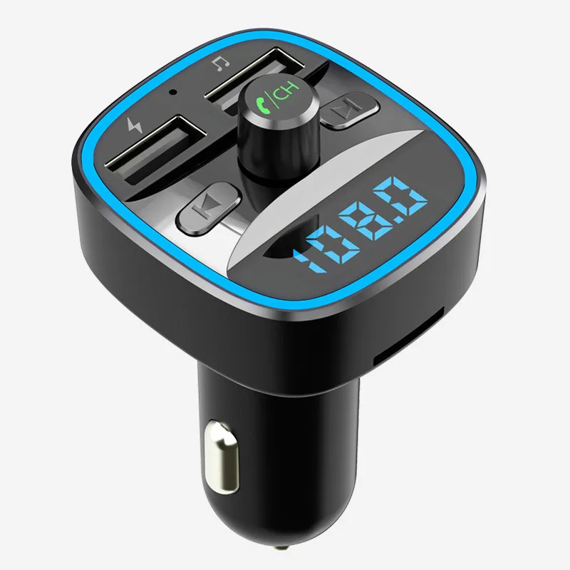 

Car Mp3 Music Player Bluetooth 5.0 Receiver FM Transmitter Dual USB Car Charger U Disk & TF Card Lossless Music Player