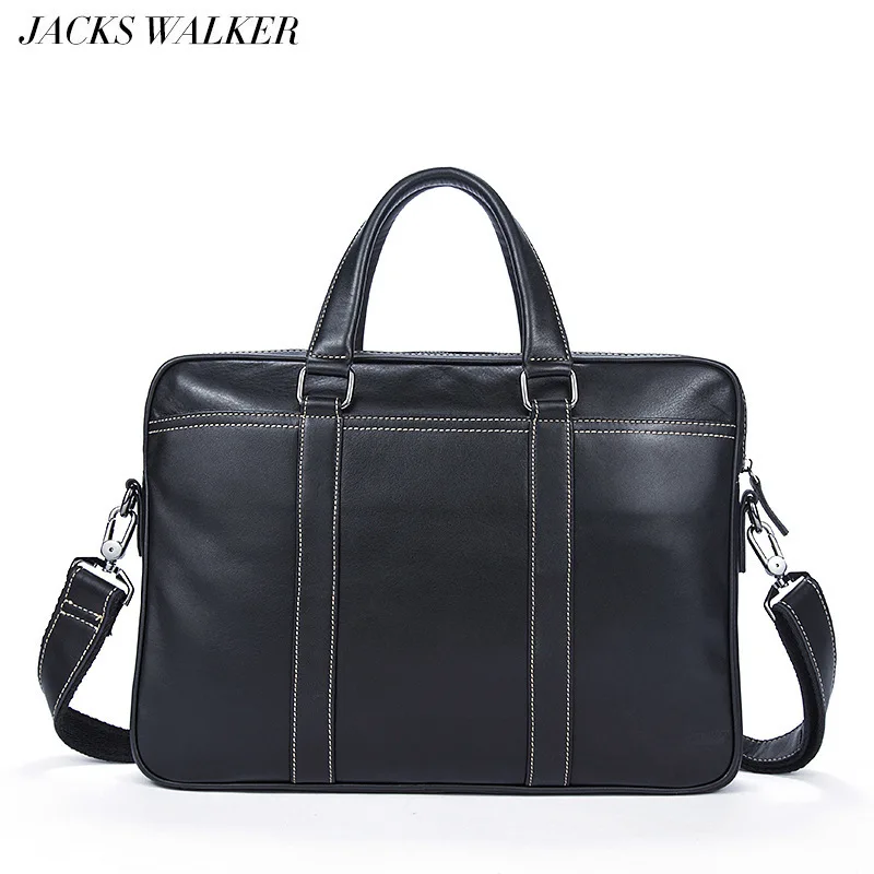 

Genuine Leather Men's Bag Pure Color Business Men's Briefcase Head Cowhide Men's Handbag Single Shoulder Inclined Bag Man