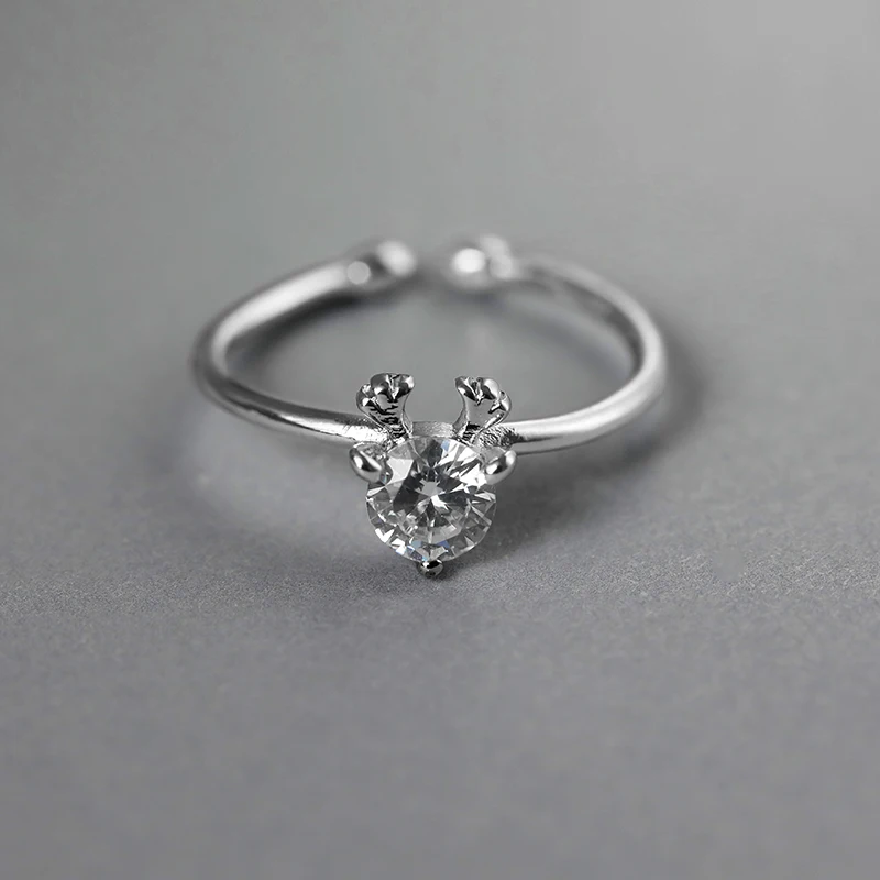 

925 Sterling Silver Open Star Rings For Women Personality Simple Style Lady Prevent Allergy Sterling-silver-jewelry