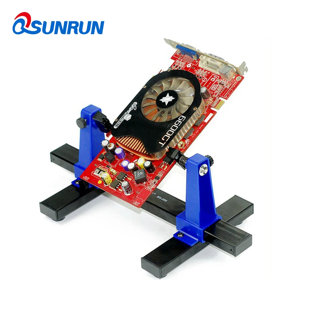 

QSUNRUN SN-390 Adjustable PCB Holder Printed Circuit Board Jig Fixture Soldering Stand Clamp Repair Tool For Soldering Repair