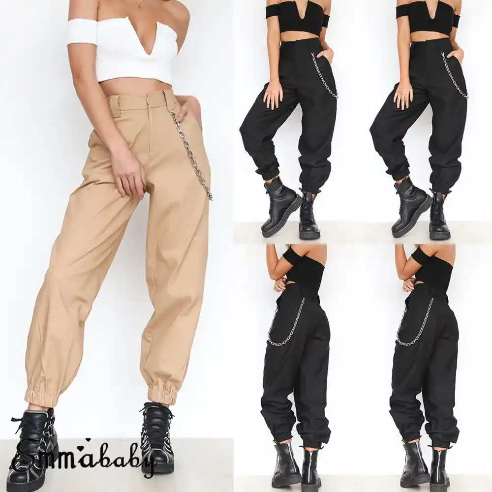 plus size cargo trousers