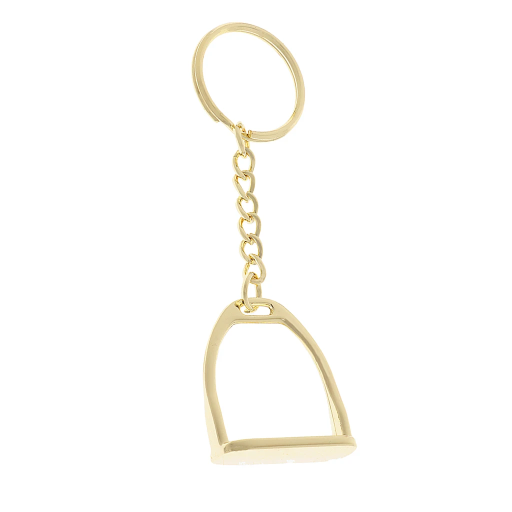 Horseshoe keychain zinc alloy keychain key ring stirrup men business bags women handbags decoration outdoor horse riding equipment supplies