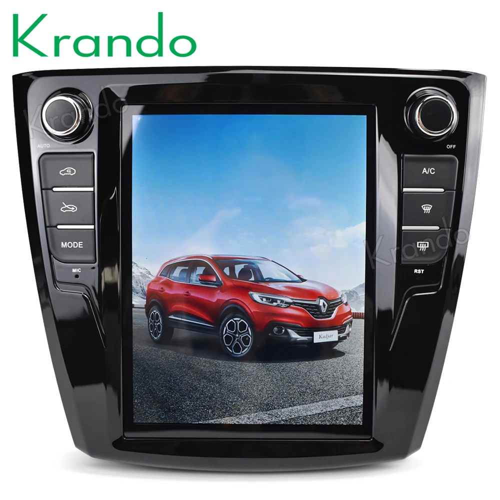 

Krando Android 8.1 10.4" Vertical screen car multimedia system GPS for Renault Kadjar navigation entertainment stereo audio BT