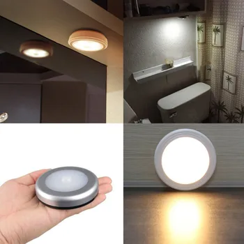 

New 1Pcs Light with 6 LED Wireless PIR Motion Sensor Light Wall Cabinet Wardrobe Drawer Lamp Battery 2019