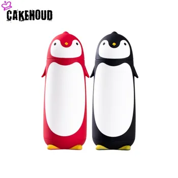 

CAKEHOUD Cute Penguin Cup Insulated Vacuum Bottle Cartoon Child Glass Indoor Portable Child Drinking Water Bottle BeverageBottle