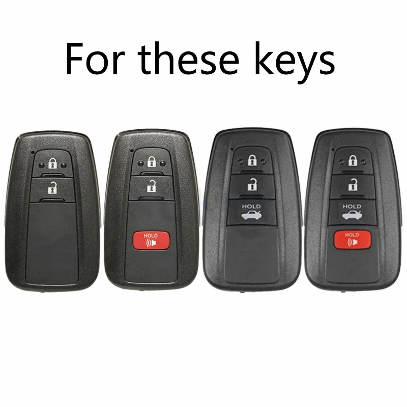 Чехол для Toyota Camry CHR Corolla RAV4 Avalon Land Cruiser Prado Prius чехол дистанционного брелока 2 3 4 Button