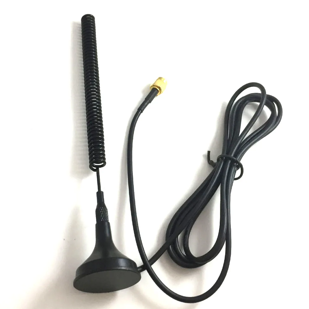 1pcs 150-170mhz 450 Mhz Antenna 5dbi Sucker Aerial With Sma Male Connector 1.5M RF174 Cable