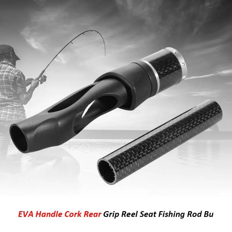 ACS Plastic Black Fly Fishing Reel Seat Cork Fishing Rod Handle