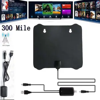 

300 Mile Range Antenna TV Digital HD Skywire 4K Antena HDTV 1080p With Amplifier R5