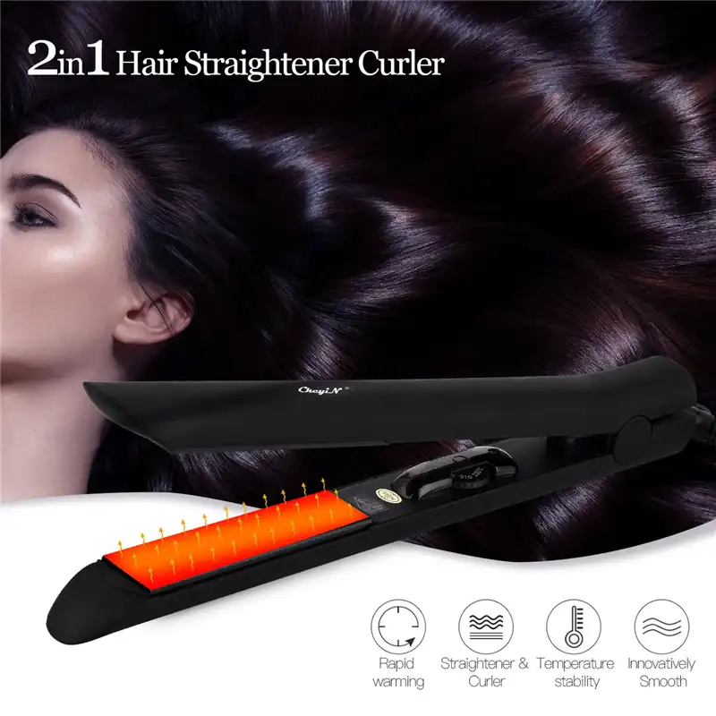 mini flat iron with temperature control