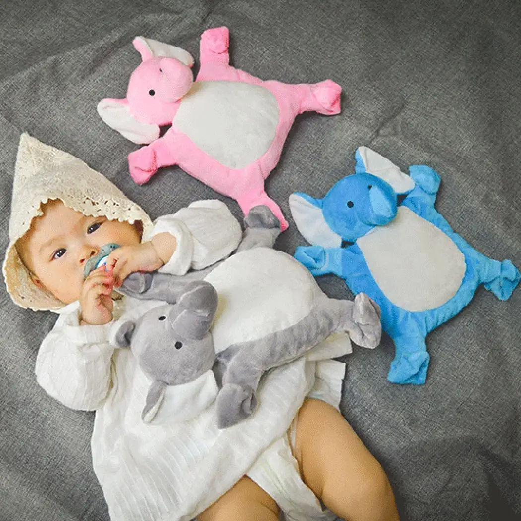 

Plush Elephant Buddies Pacifier Holder Plush Toy Includes Detachable Pacifier Use with Multiple Brand Name Pacifiers