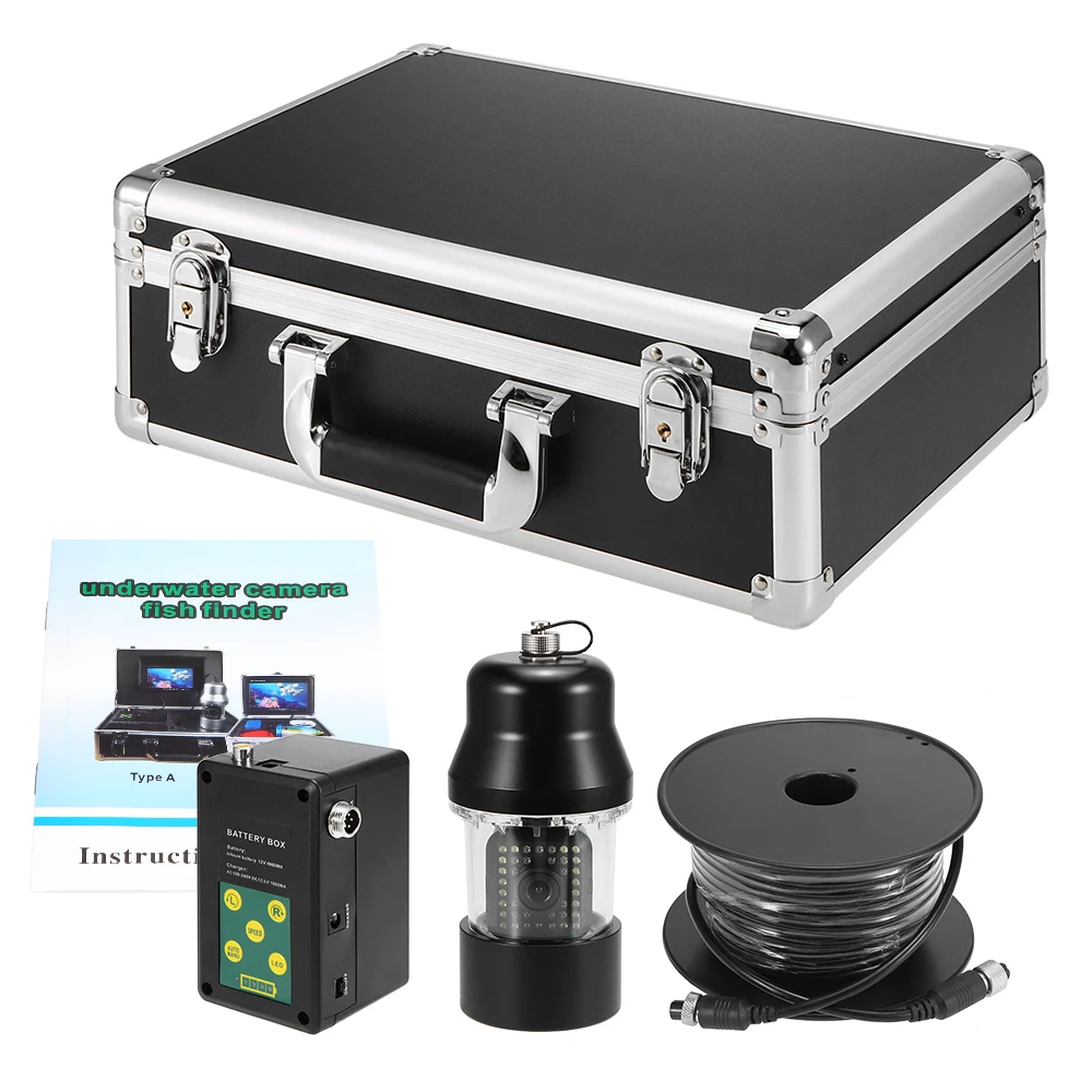 

20M/50M 7'' Portable Fish Finder 1000TVL TFT Monitor Waterproof Underwater Video Camera Kit 38PCS LEDs Night Vision Fish Finder