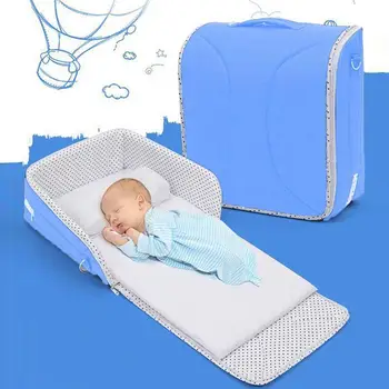 

Newborn baby Cradles Crib infant safety Portable folding bed cot playpens bed child comfort station for 0-6 months 2colors