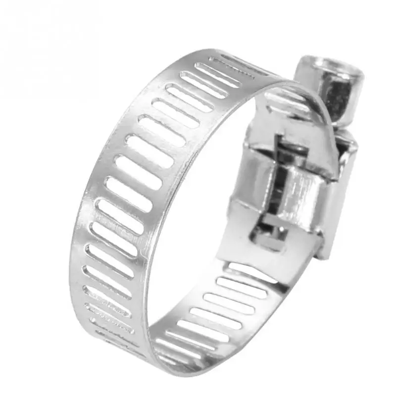 

50PCS Stainless Steel Tube Pipe Hose Clamps Fuel Line Worm Clip High Quality 8-32 mm Stainless Steel Hose Clamp wood ciamps