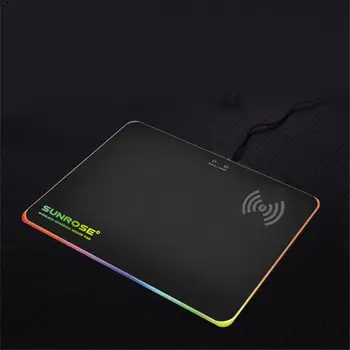 

Creative Wireless Fast Charger Mat RGB Backlit Mousepad LED Lighting Mat For PC Computer Laptop Desktop #Y2