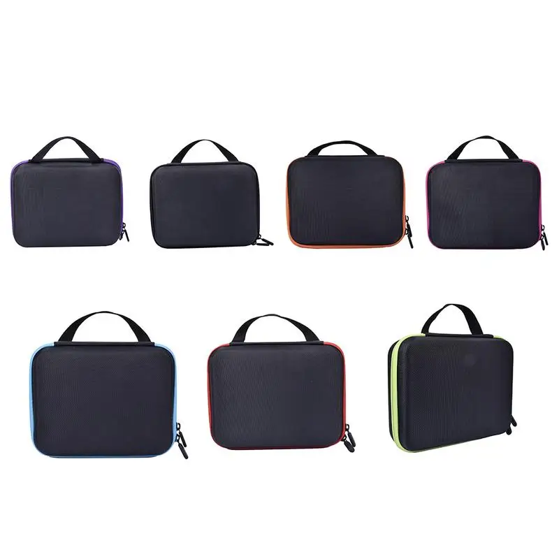 

30 Slots Diamond Embroidery Box Diamond Painting Case Clear Beads Display Storage Box Zipper Design Bottles Essential Oils Bag