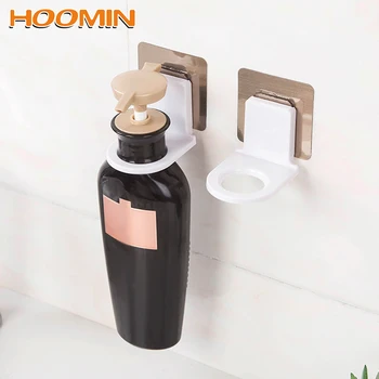 

Wall Mounted Self Sticky Hooks Power Plug Socket Hanger Holder Strong Adhesive Hook For Body Wash Shampoo Bottle Wall Storage