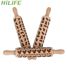 HILIFE помадка торт тесто Скалка валик Белка Собака пигти шаблон печенье бисквит тиснение деревянные приспособления инструменты для кухни