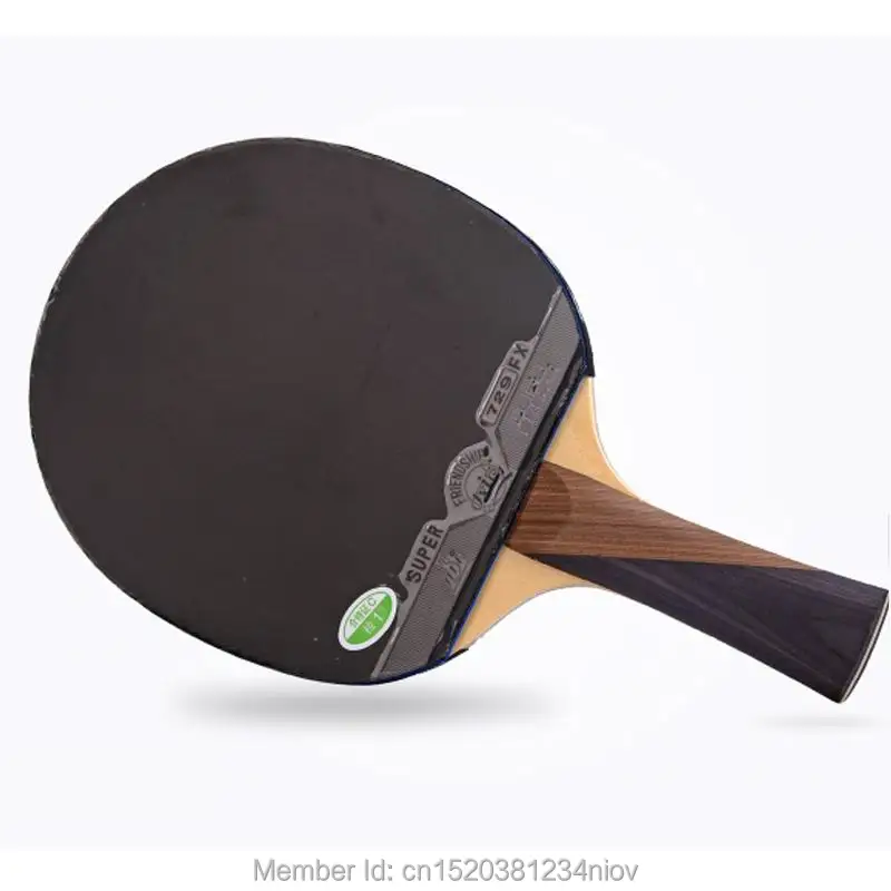 الأصلي 729 النهائي مضرب الذهب 4 نجوم حلقة مع هجوم سريع تنس طاولة مضرب بينغ بونغ هدية حالة واحدة