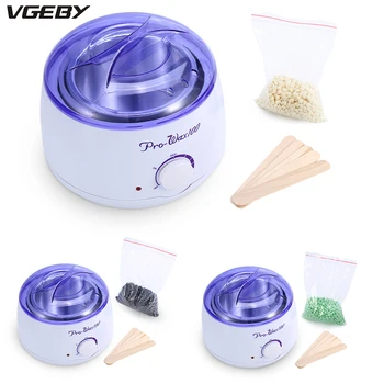 

EU/US/UK Plug Hair Removal Tool Set Epilator Warmer Wax Heater + 100g Wax Beans + 5pcs Spatula Sticks Depilatory Wax Warmer Kits