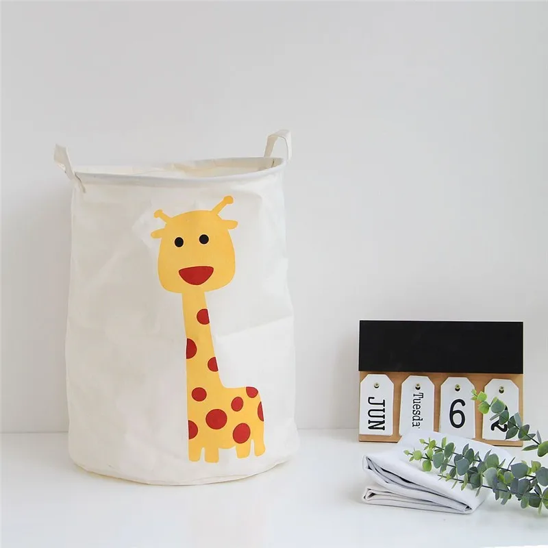 الكرتون الحيوان حقيبة التخزين نوم سلة الغسيل القطن المحمولة السفر حقيبة التخزين الأطفال الملابس لعبة تخزين منظم