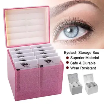 

10 Layers Eyelash Extension Storage Box False Eyelash Display Holder Case Makeup Organizer eyelash curler Eyes Beauty Make up 2