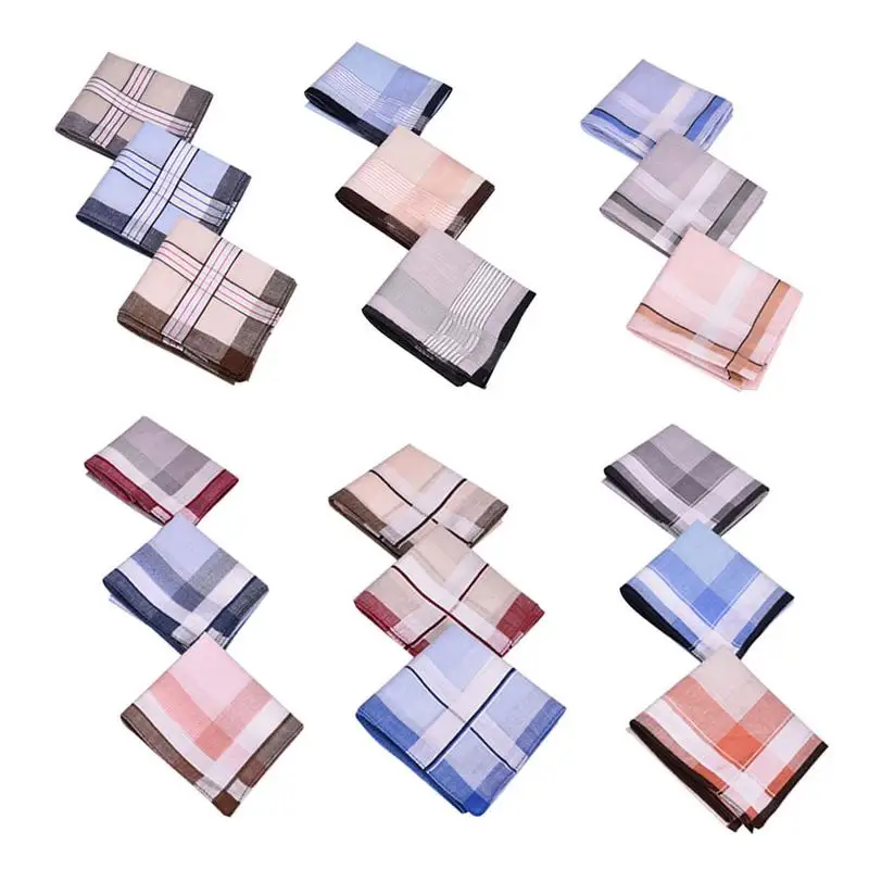 

Fashion Handkerchiefs Cotton Personal Cleaning Supplies Naturally Soft Portable Accessories Sweat Absorbent Towel Gift Box 12pcs