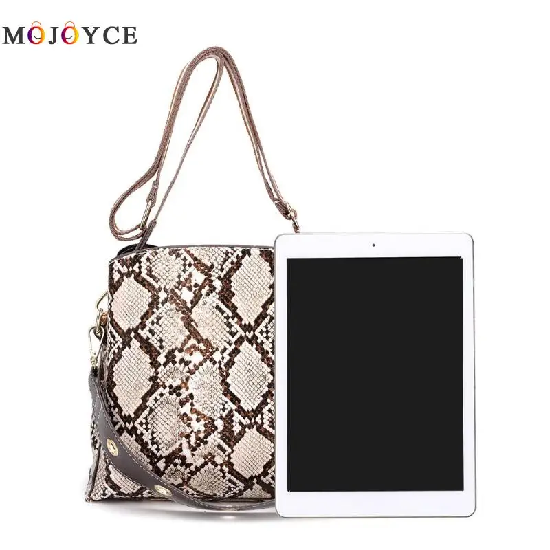 ثعبان طباعة دلو حقيبة كتف الإناث رسول حقائب بو الجلود Crossbody حقائب للنساء ثعبان طباعة دلو حقيبة كتف الإناث رسول حقائب بو الجلود Crossbody حقائب للنساء