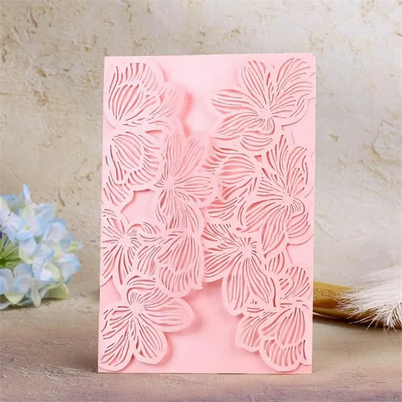  10Pcs Wedding Invitation Card Label Simple Solid Color Wedding Bride Gift Card Suite Event Party Su - 32971160293