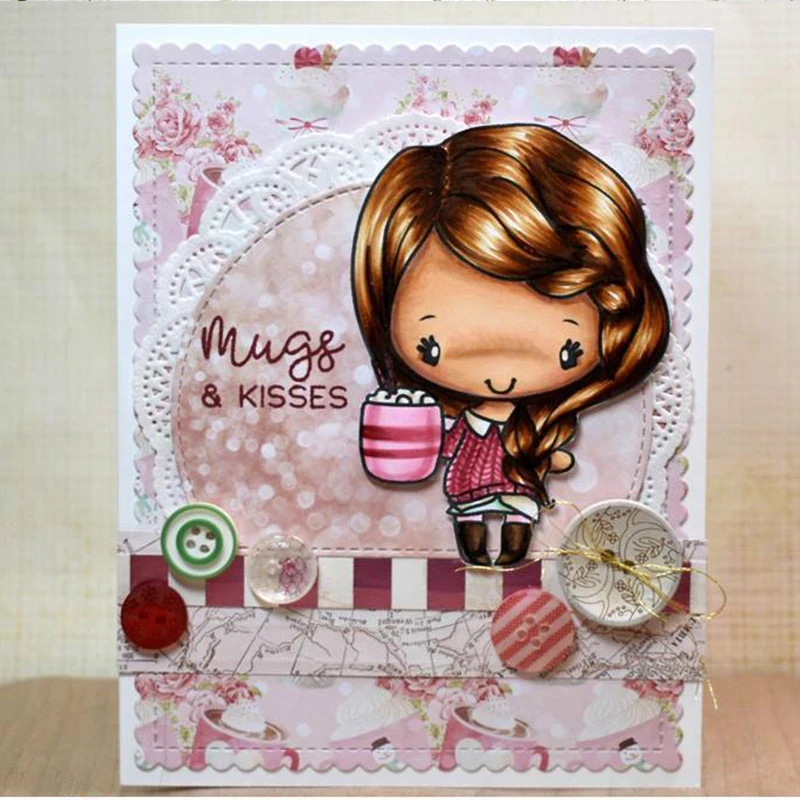 

Beautiful Girl Transparent Clear Silicone Stamp/Seal for DIY scrapbooking/photo album Decorative clear stamps for scrapbooking