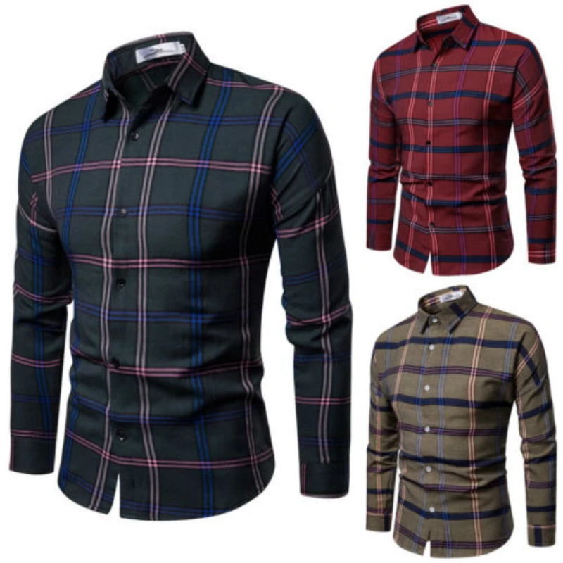 

Men Shirts Europe Size New Arrivals Slim Fit Male Shirt Solid Long Sleeve British Style Cotton Men's Shirt