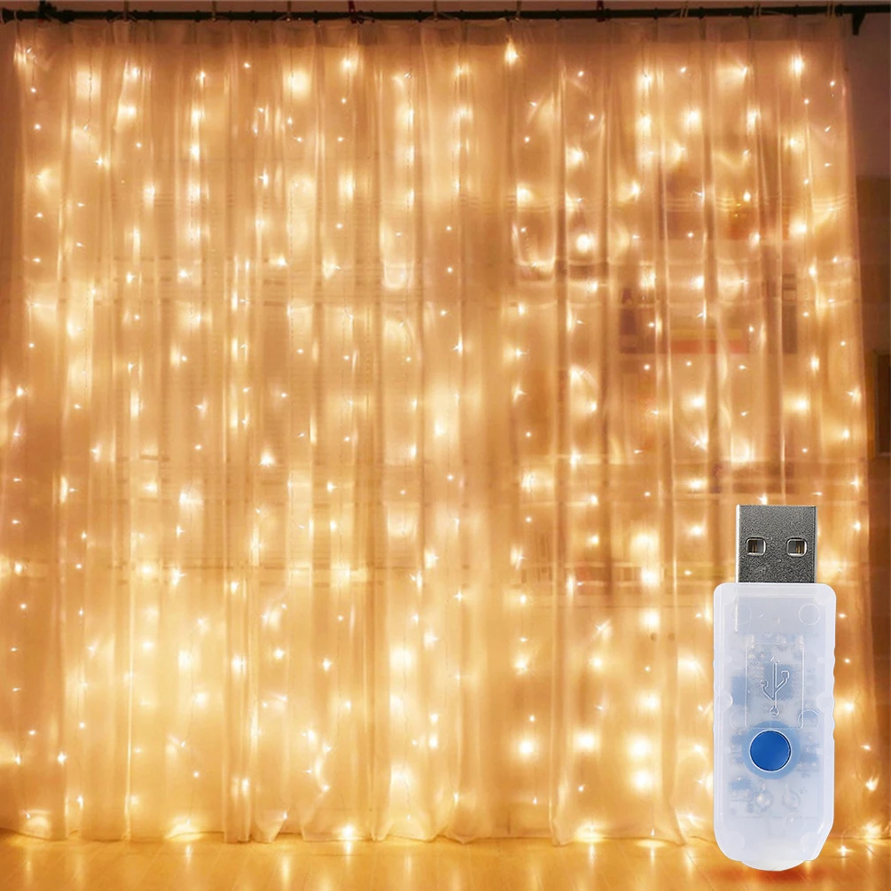 

LEDGLE Decorative String Light Fairy Curtain Lights Versatile Indoor and Outdoor Icicle Light with Wireless Remote Control IP65