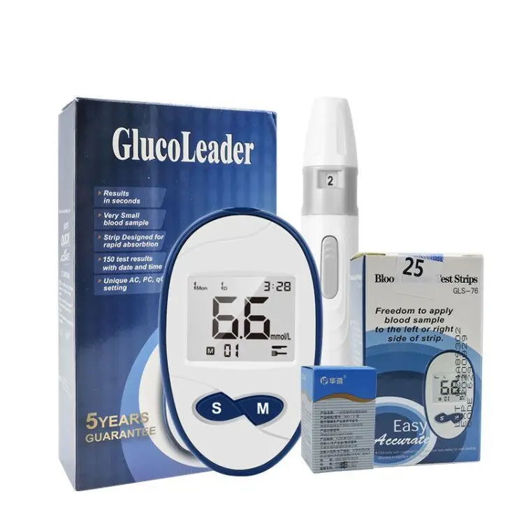 

Englsih Blood Glucose Meter Medical Equipment Diabetes Tester Healthcare Device Blood Sugar Tester Diabetic 25/50 Strips