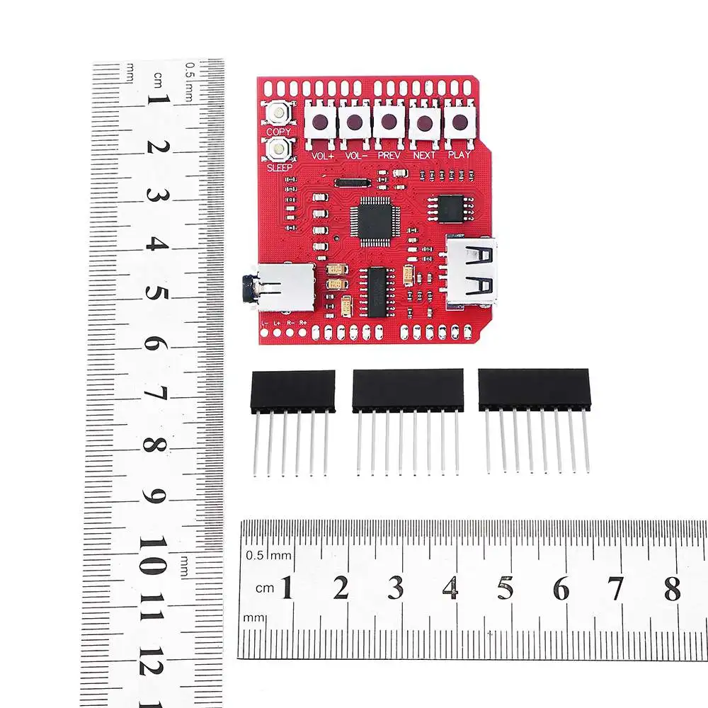 LEORY USB SD MP3 щит для Arduino плеер Плата расширения модуль|Аксессуары плееров и