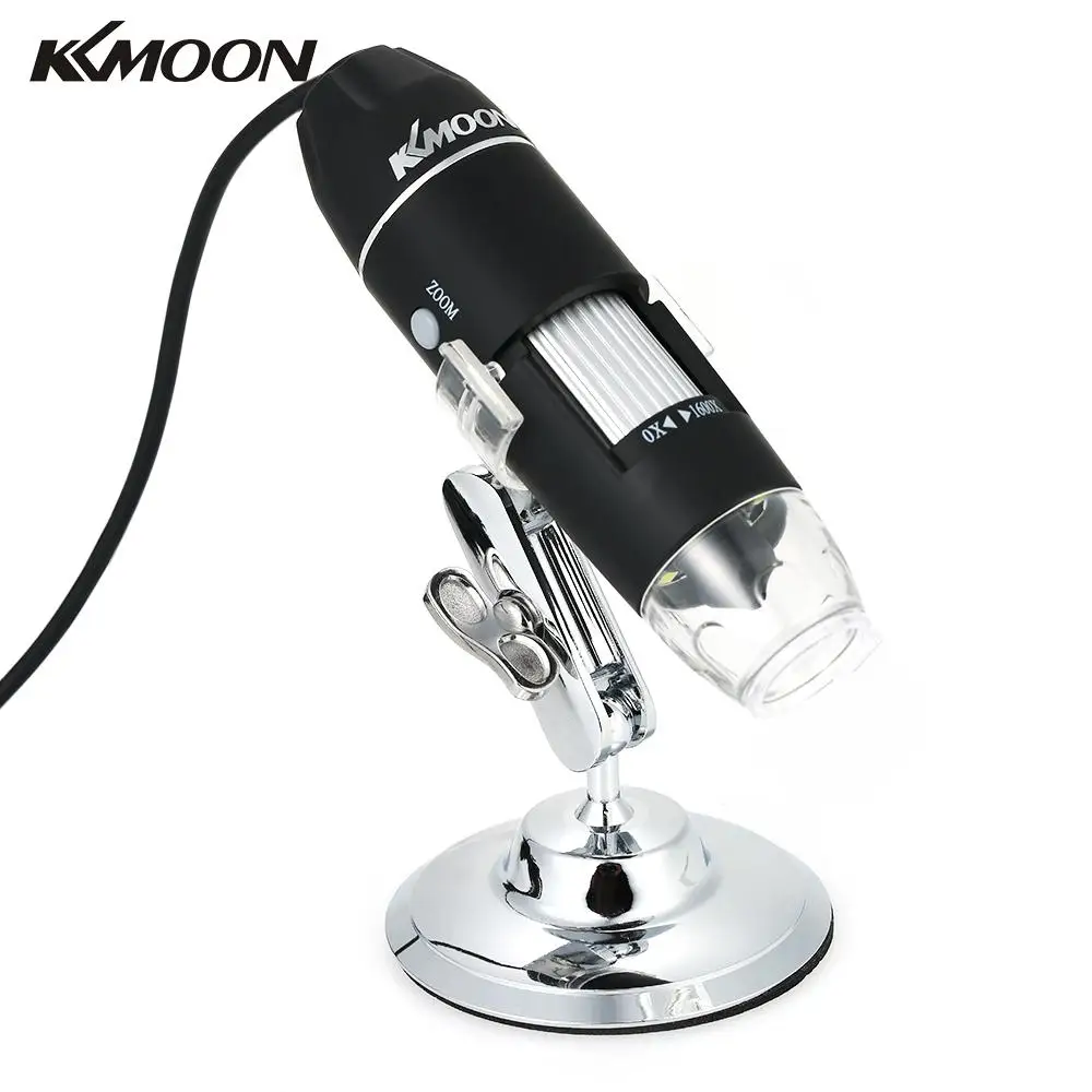 Цифровой микроскоп KKmoon 1600X с 8 светодисветильник дами и подставкой|Микроскопы| |