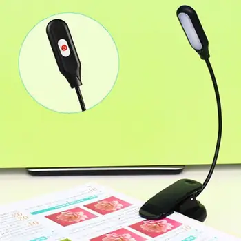 

5 LED Bedside Clip-on Light Eye Protection Reading Lamp Dorm Home Lighting Book Reading Lamp For Travel Bedroom Book Reader