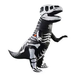 Тираннозавр надувная одежда игрушечный динозавр костюм фен управляемый модный наряд на Хэллоуин надувной динозавр Косплэй костюм